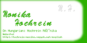 monika hochrein business card